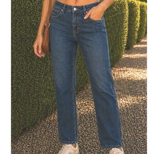 Gap 1969 Always Skinny Jeans Womens 29r Dark Wash Blue Denim Mid Rise Slim Leg